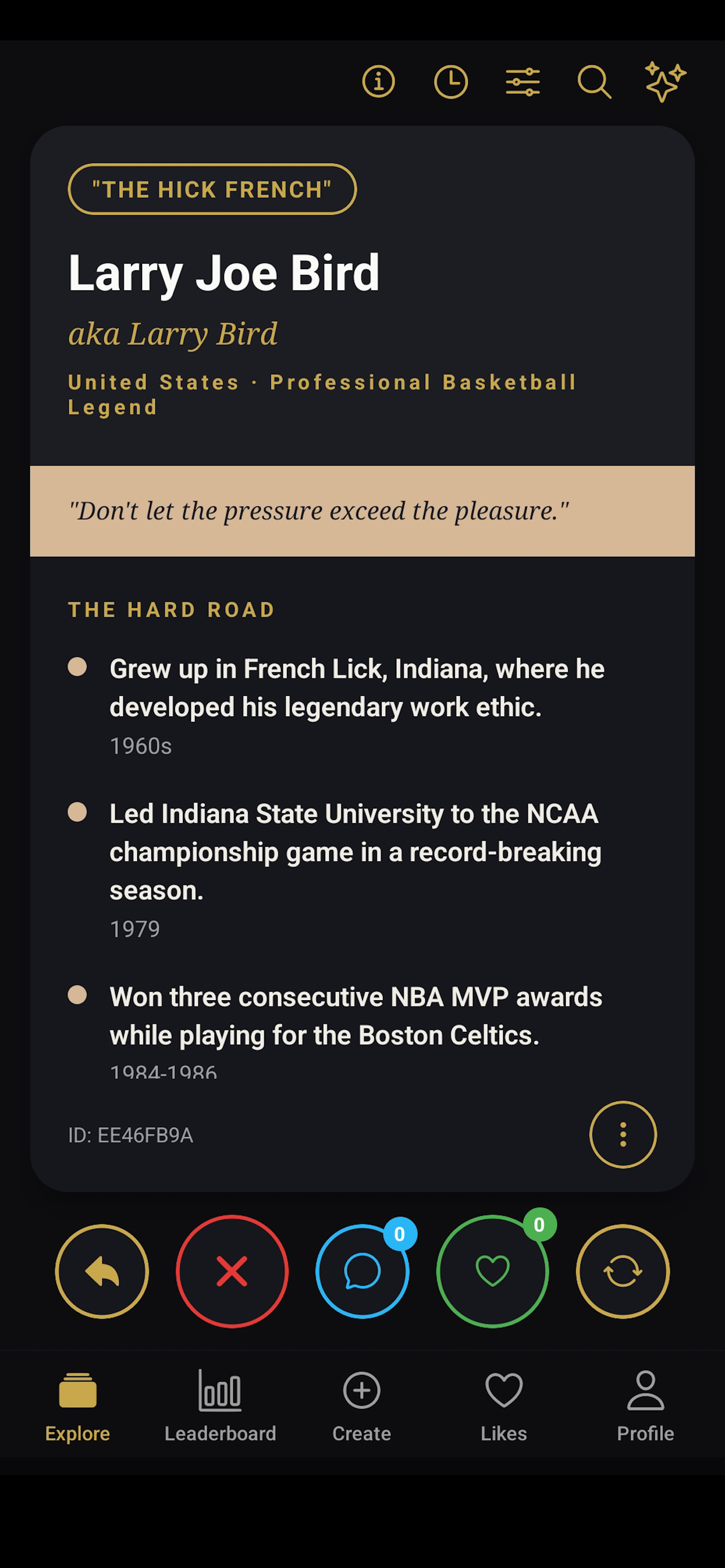 Llionaire app screenshot